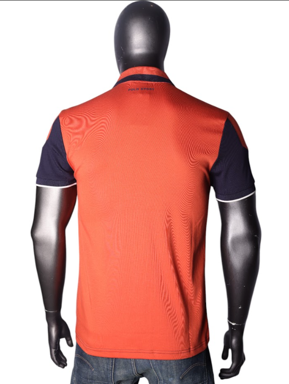 Polo Golfer Colour Block Navy